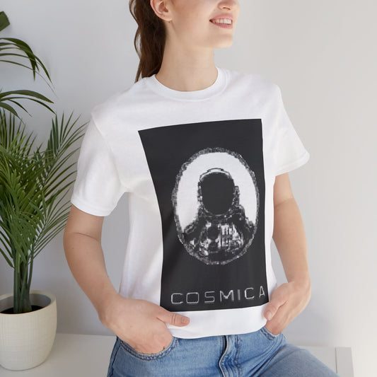 Cosmic Astronaut Tee - Unisex Jersey Short Sleeve T-Shirt, Space Lover Gift, Sci-Fi Fashion, Casual Wear, Unique Graphic Tee